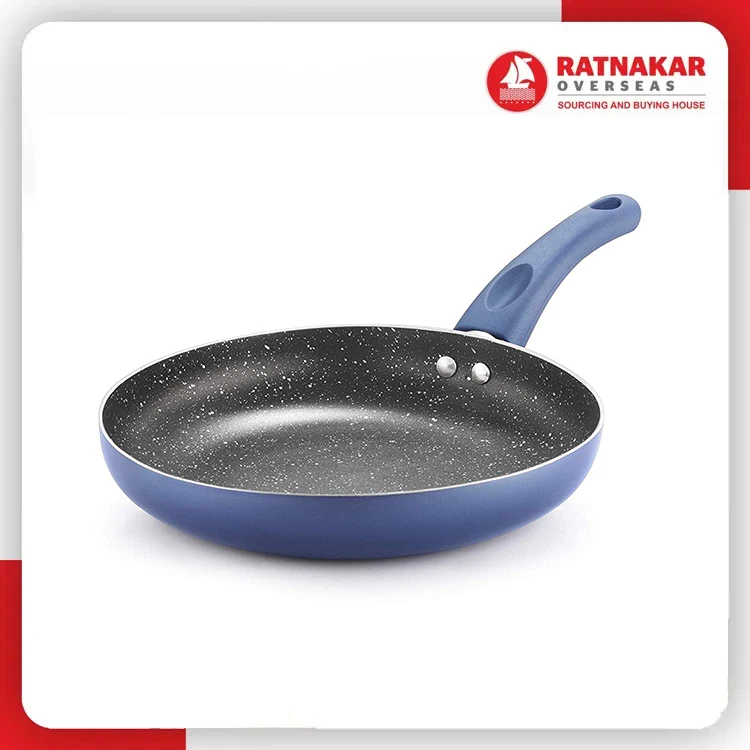 Cast Iron Frying Pan Professional Design Induction Base Hard Anodized Cooking Non Stick Pan With Lid For Sale