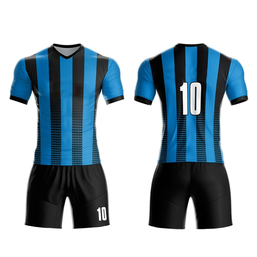Soccer Jersey Sports Sublimation Training Soccer wear Uniforms barcelona-Short set Number Logo Soccer Jersey