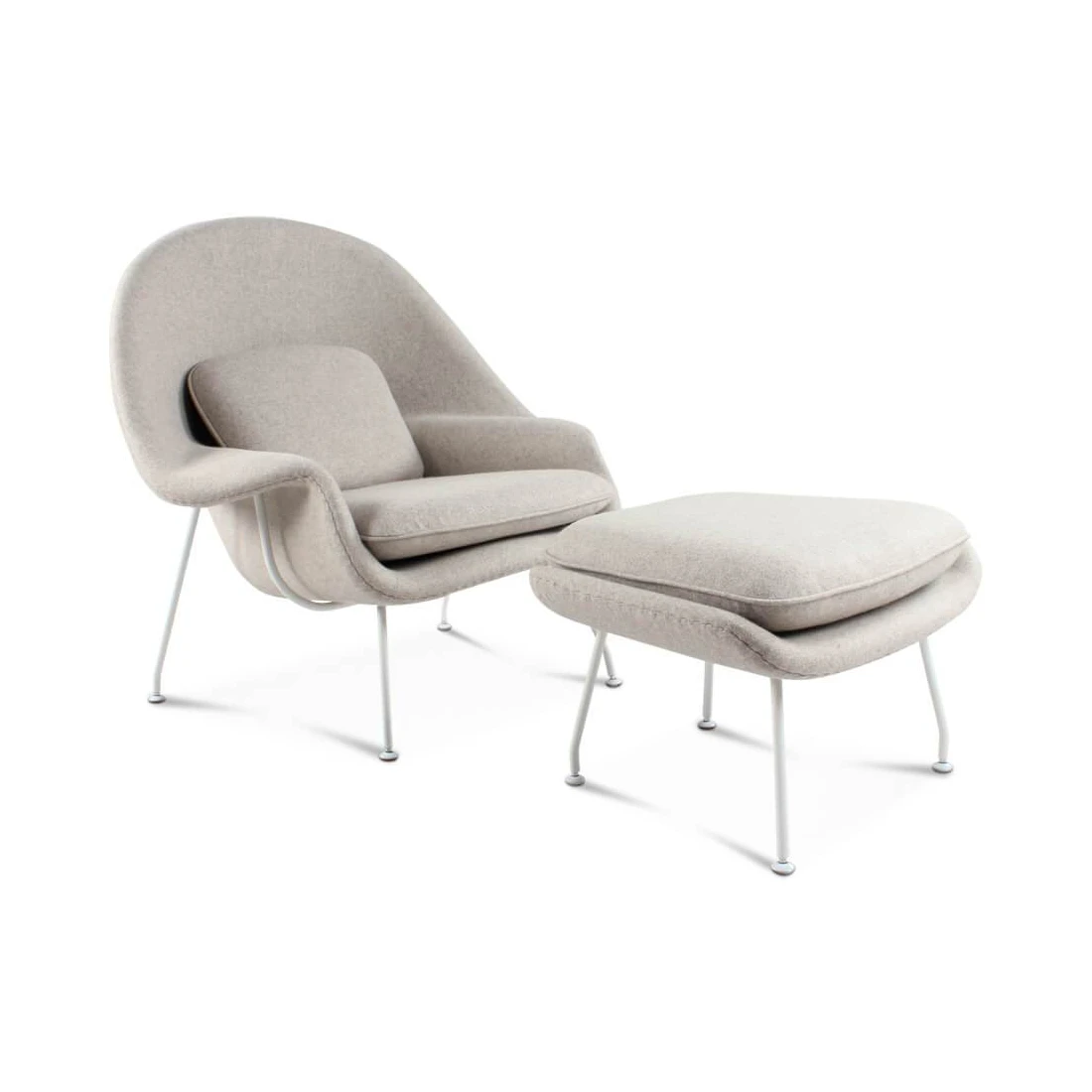 Coated steel legs for Womb chairs matte finish for chairs fashionable single item living room chairs