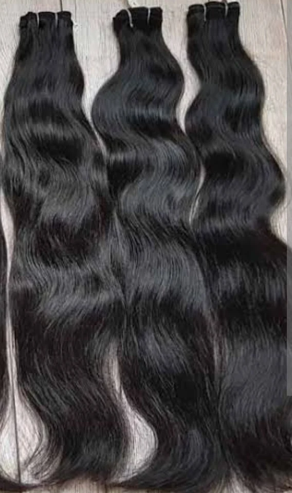 Human hair natural Wavy, Straight and Curly
