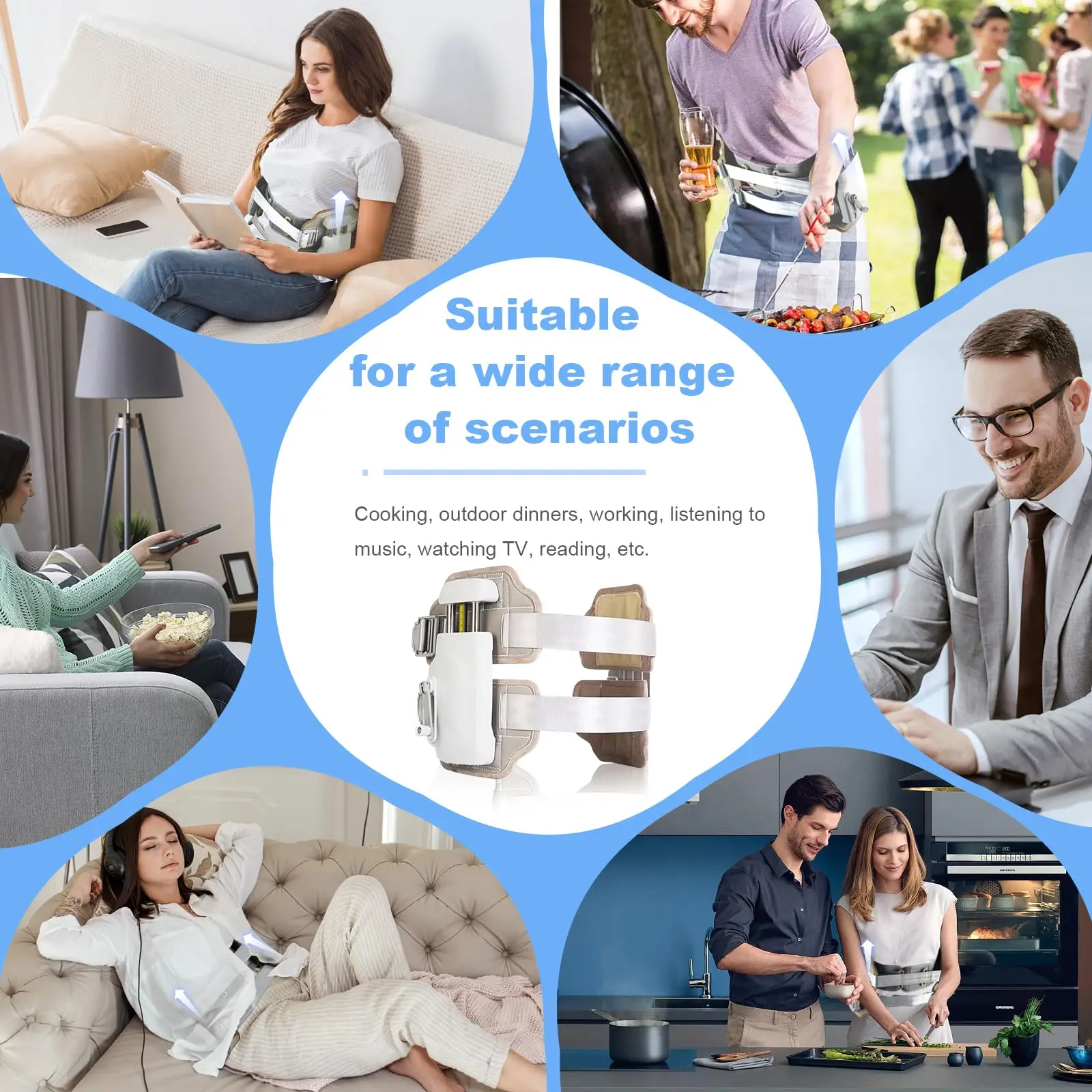 TJ-BM015 Spinal Stretcher Device Support Back Reliever Posture Corrector for Back Spine Pain Relief Waist Back Brace