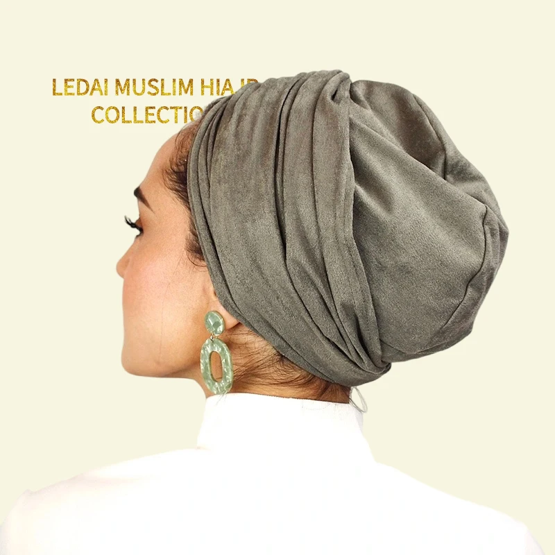 Latest Fashion stretchy jersey turban hijab instant style  multi-use hijab turban for  ladies hat women  turbans