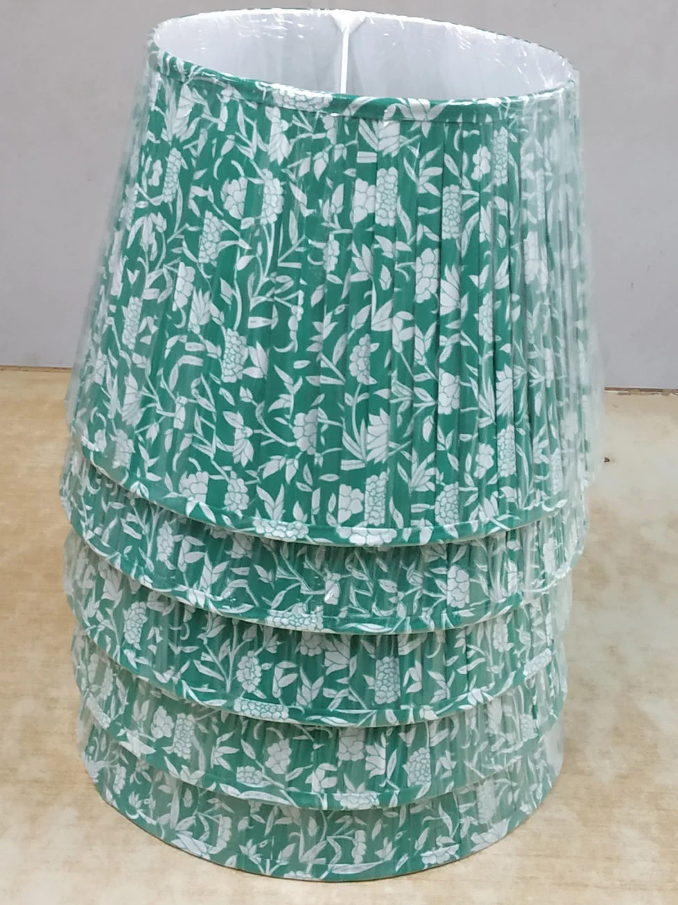 Indian Cotton Lamp Shade Supplier, Pleated Lamp Shade,  Handmade Cotton Decor Lampshade, Room Lamp Shade , Indian Lampshade