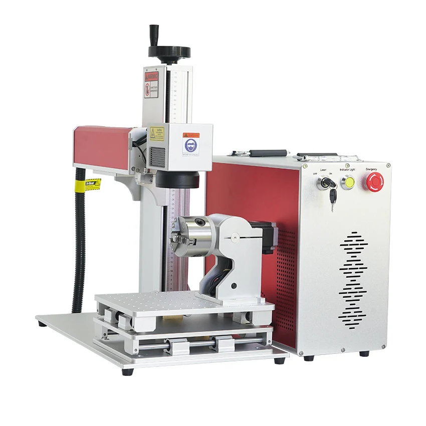 Professional manufacturer fiber laser color marking machine enclosed cnc fiber laser marker 200 watt mopa fiber laser