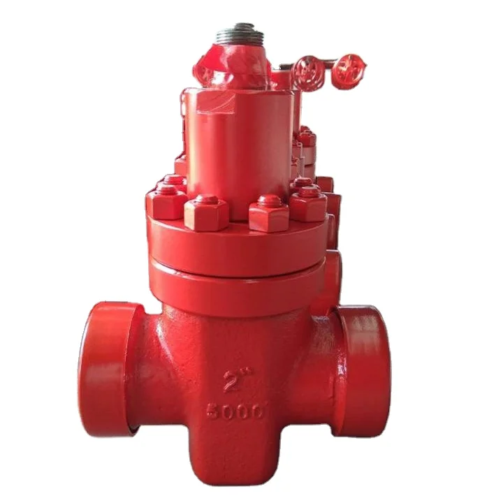 API 6A Manifold Manual Hard Seal Flange Flat Wellhead Oilfield gate valve