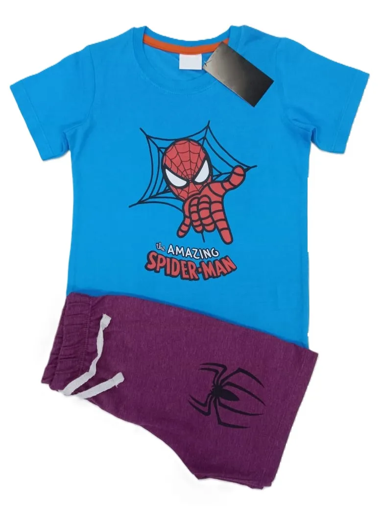 Latest Design High Quality Boys  Summer Set Clothes Toddlers Kids Knitted T-shirt And Shorts Set Custom Logo Set From Bangladesh