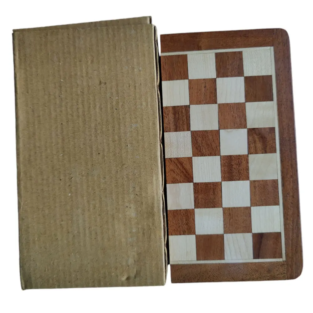 Buy 7 inches Wooden Travel Folding Sheesham Magnetic Chess Set  Magnetic Folding Chess Set  Minimum Price