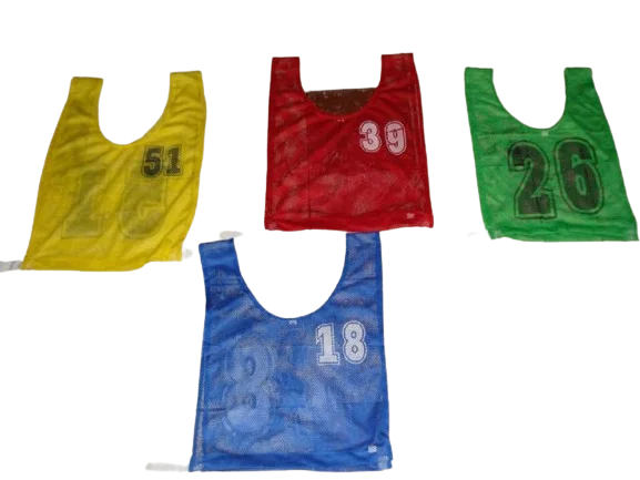 Multicolour Mesh Bibs High quality 100% polyester for Rugby/Football- Soccer balls/Basketballs sports Accessories