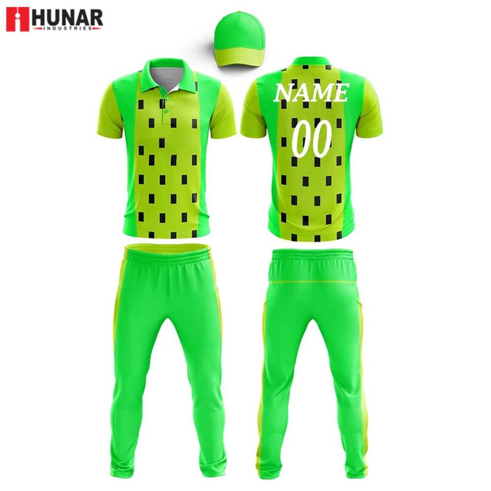 2022 высокое качество индивидуальная печать логотипа лучший дизайн спортивная одежда легкая форма для крикета распродажа