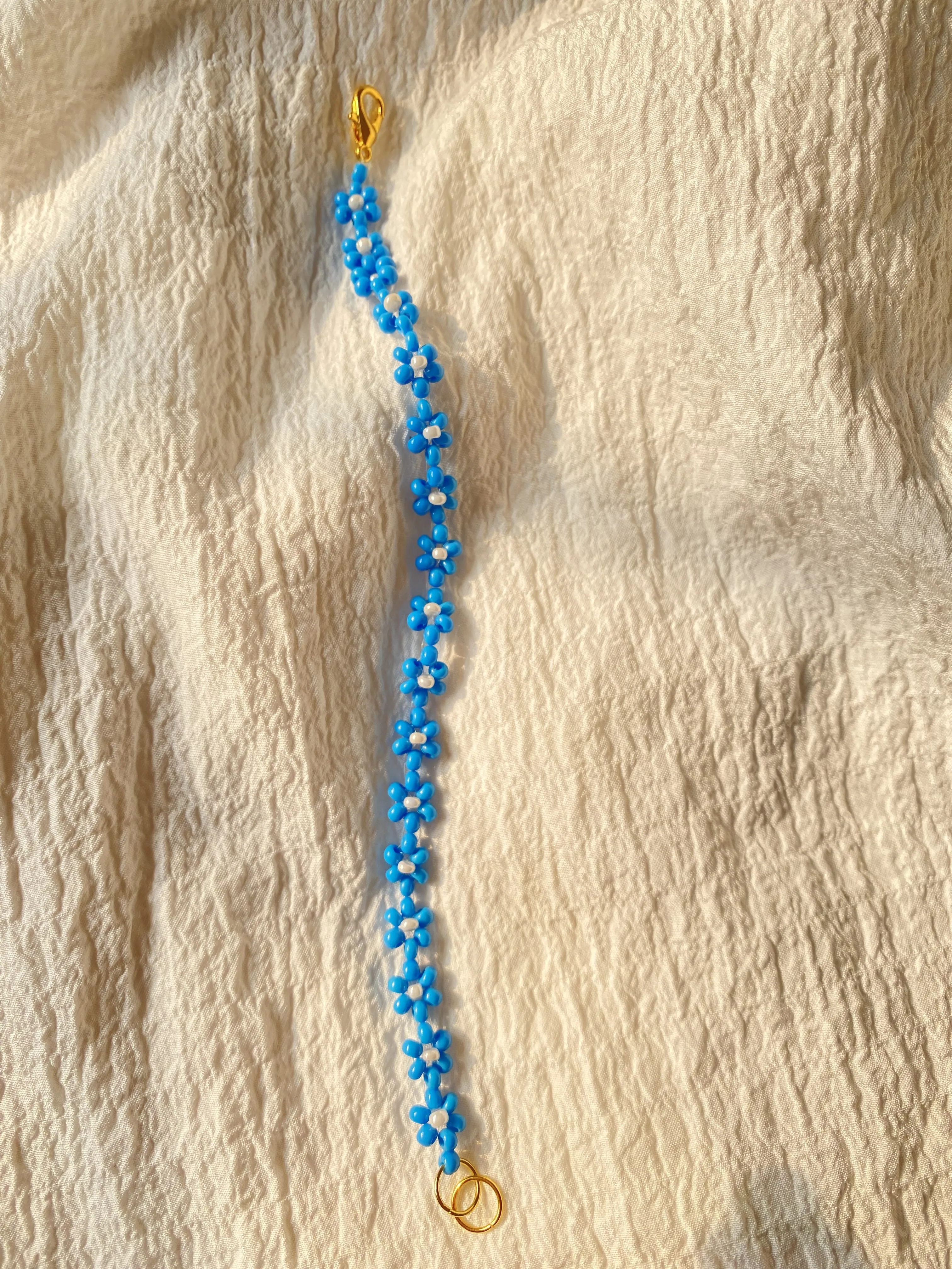 Handmade Woven Daisy Beads Flower Bracelet Trend Color Summer Beach Fashion Jewelry For Women Deals In Wholesale
