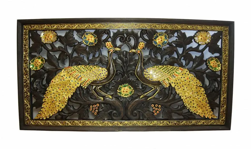 Golden thread zardozi floral tapestry with semi precious stones, zardozi jewel carpet, embroidered wall art