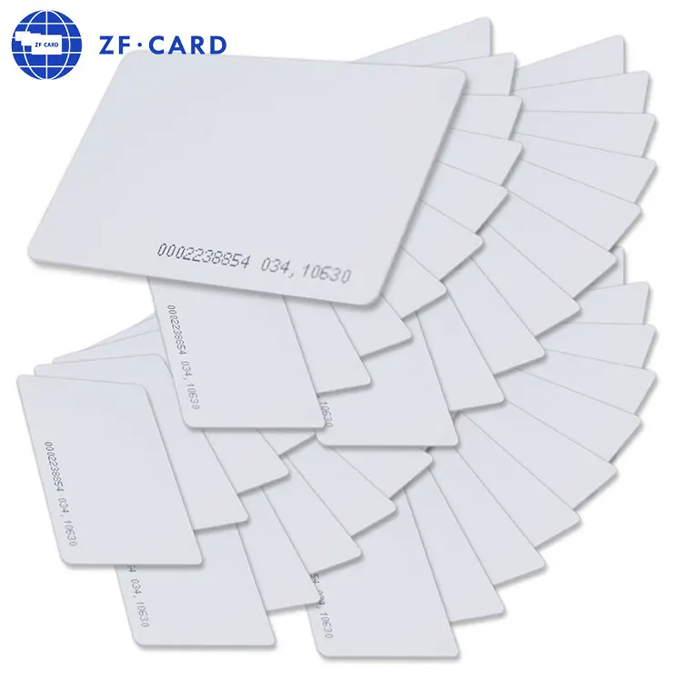 Cr80 Plastic White Blank Pvc Card For Card Printer Printing