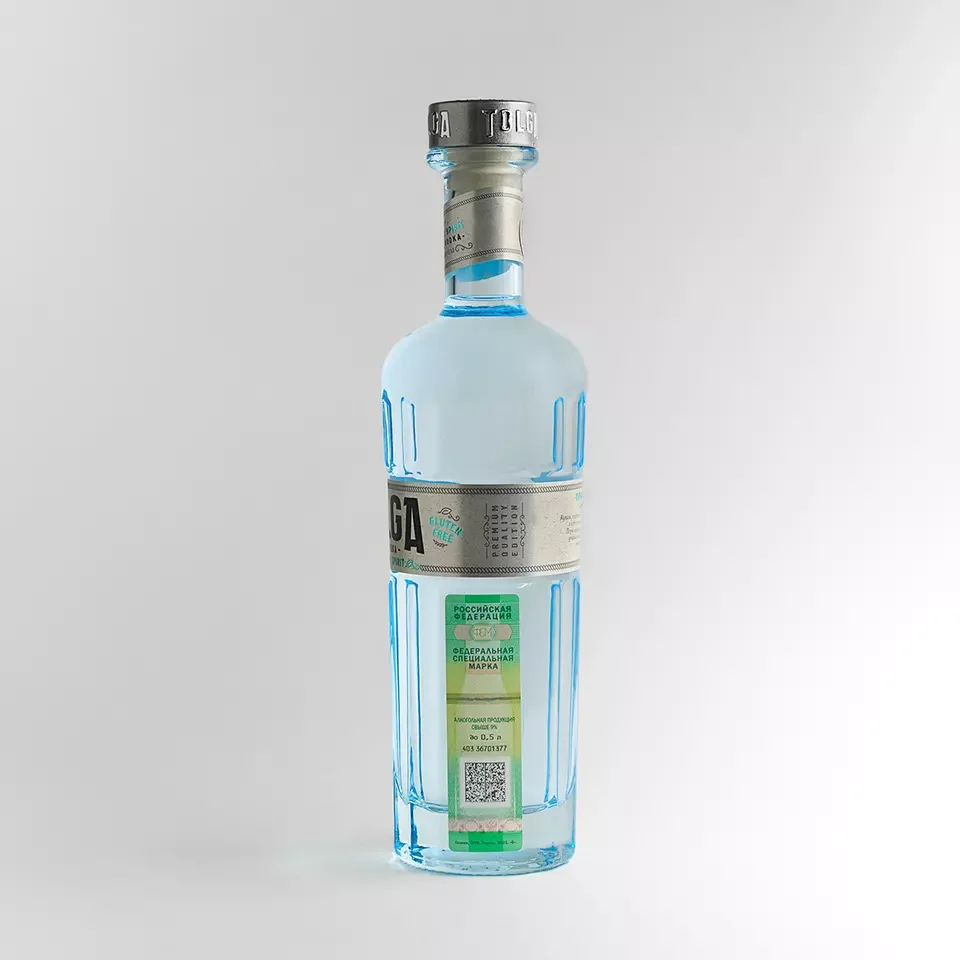 100 % Premium quality 500 ml 40% organic alcohol Artesian water Tolga Pure premium vodka for drinking