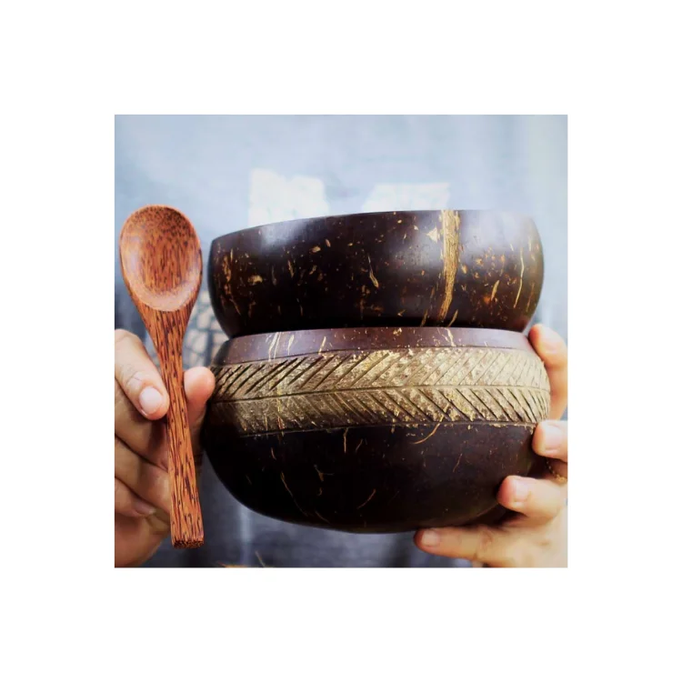 Coconut Shell Bowl Bulk Good Performance Natural Binh Minh Handicraft Food Safe Ready To Ship Vietnamese Manufacturer
