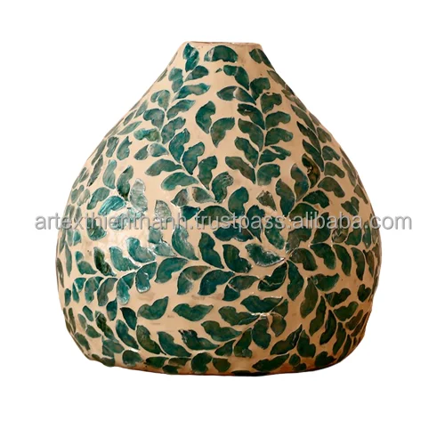 Creative Simple  Mother of pearl Flower Vase Arrangement Decorative Ornament European-style Vases Home Decorations