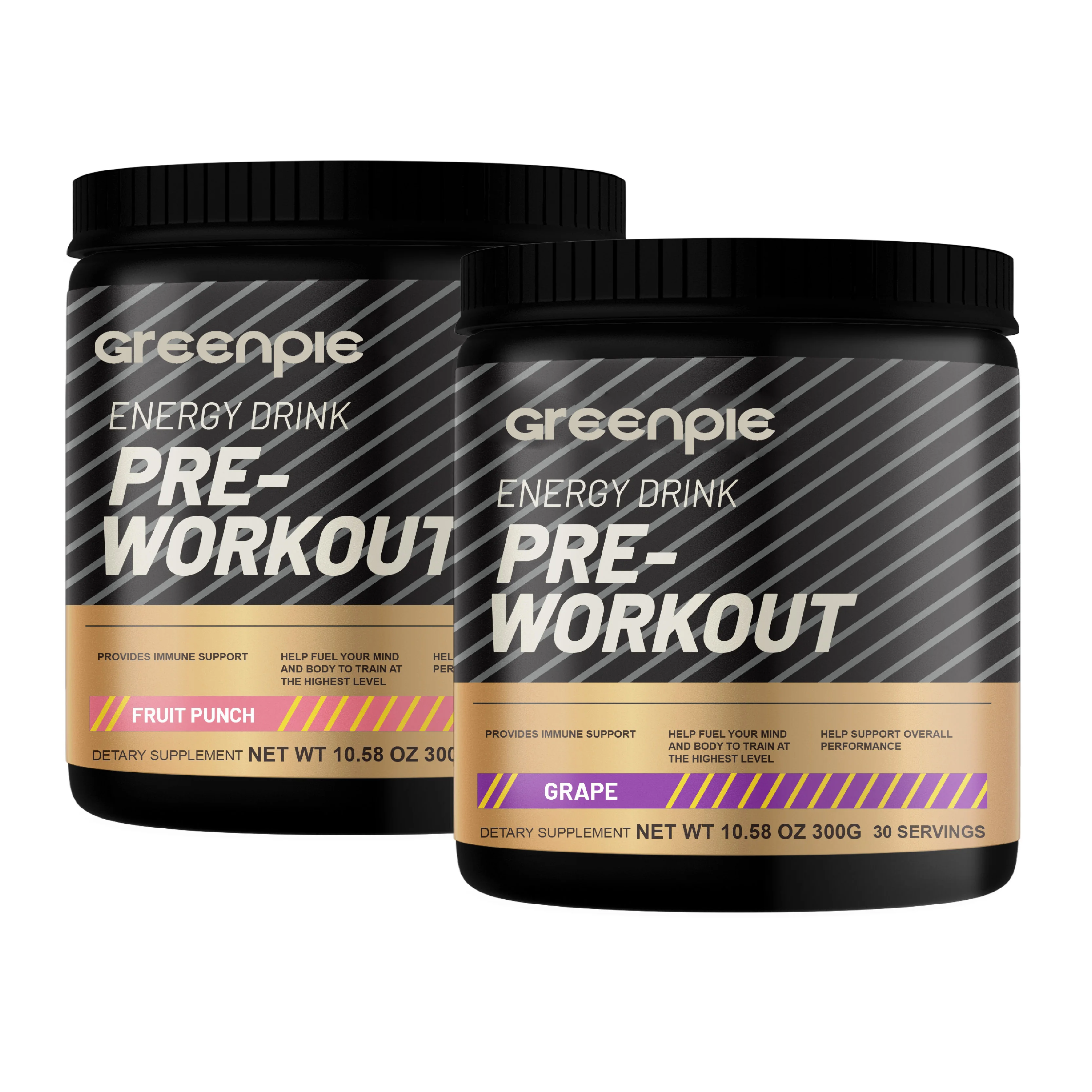 Greenpie Gold Standard Pre Workout Sports Nutrition Bcaa Creatine Beta-Alanine and Caffeine Preworkout Powder