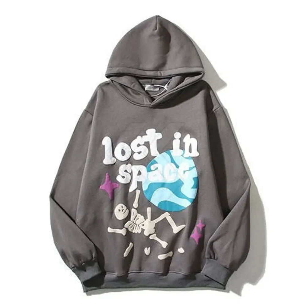 Puff Printing Hoodie Street Wear Over Size Wholesale Hoodie Fashion Clothing Man Puff Printing Hoodies