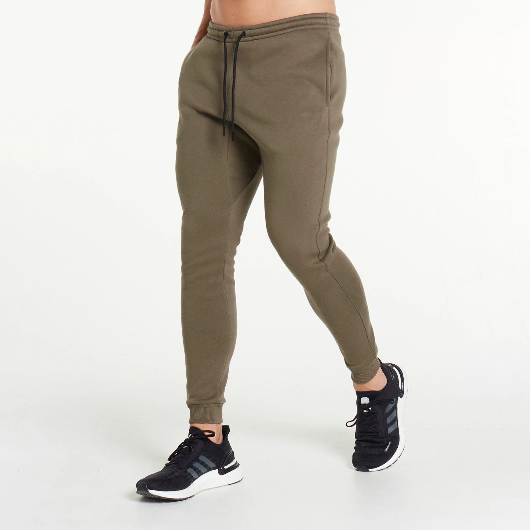 Custom Side Pocket Gym Jogger Sweatpants For Men Slim Fit Windproof Anti-Wrinkle Track Pant With Dark Wash Custom Fabric Logo