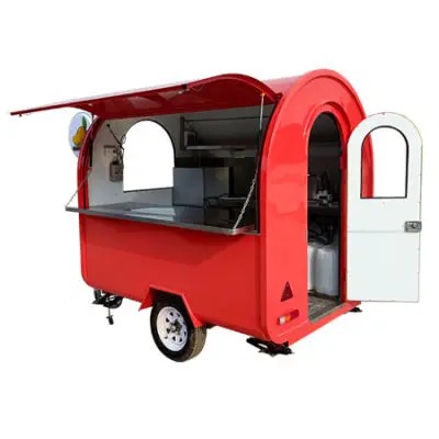 Food Carts Shop Mobile Trailers Food Trucks Mobile Food Trailer Pizza Dog Customized Hot Key Long Power Outdoor Packing Wheels