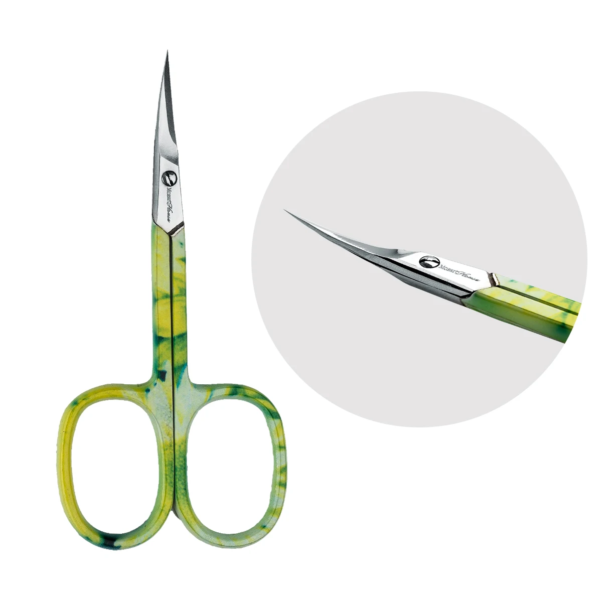 Classic Curve Manicure Scissors Accurate Cut Line with Blunt Blade Tip for Nail Care and Cuticle Cutting Eco-Friendly Beauty
