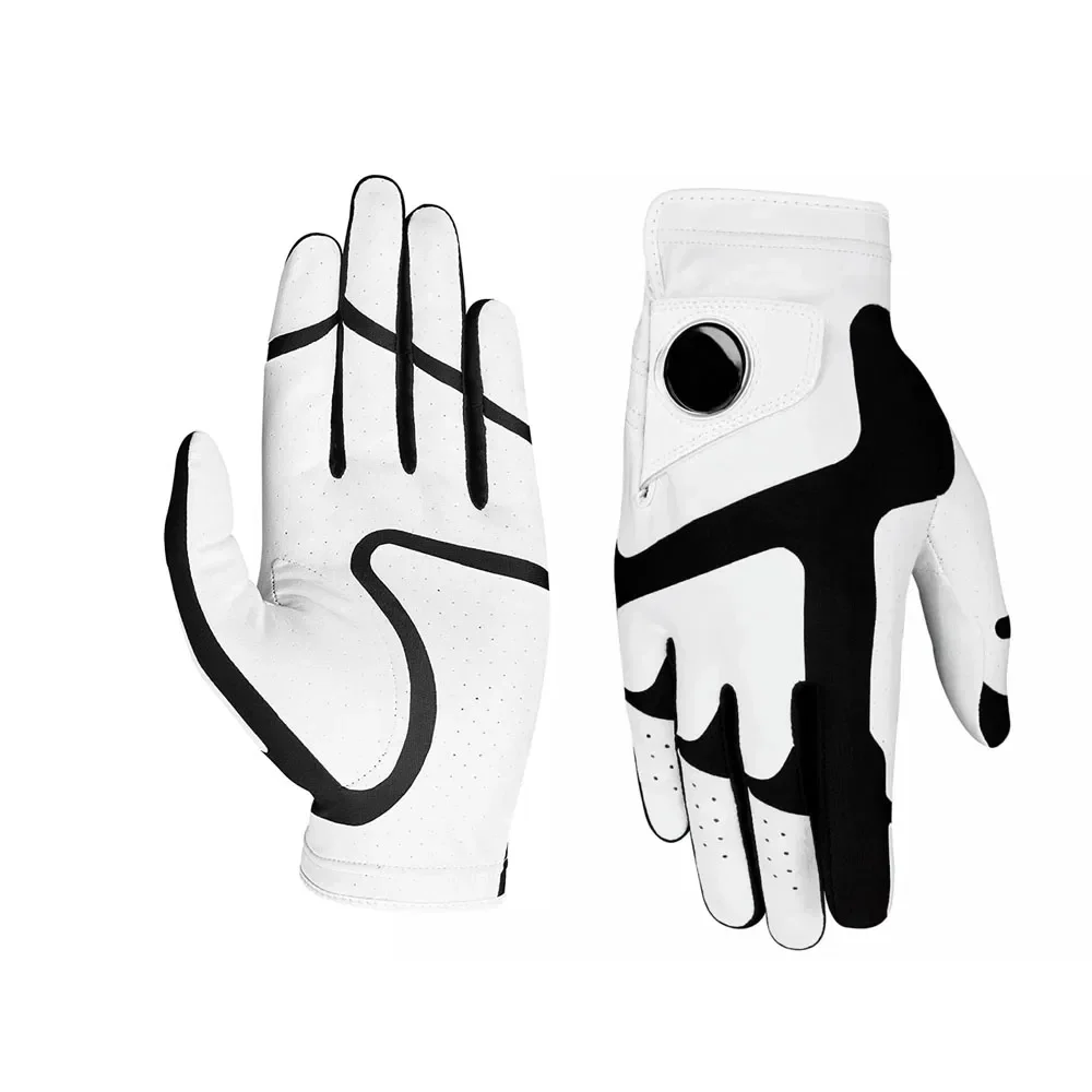 Antic Slip Men Golf Glove Custom Private Logo Synthetic Leather Golf Glove For Golfer For All Weather Golf Glove