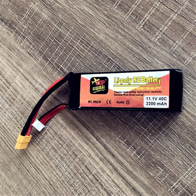 11.1V 2200mAh 3S 40C FCY 2.0 LiPo Battery with EC3