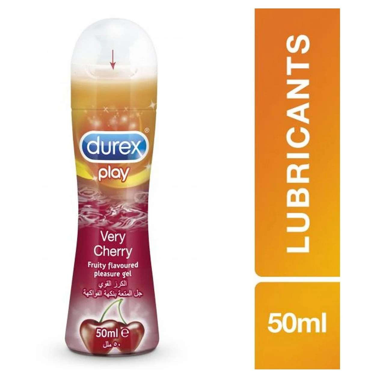 Premium Quality Durex Lube Cherry Flavoured Lubricant Gel for Men & Women - 50ml | Water based lube Bulk Stock At Wholesale