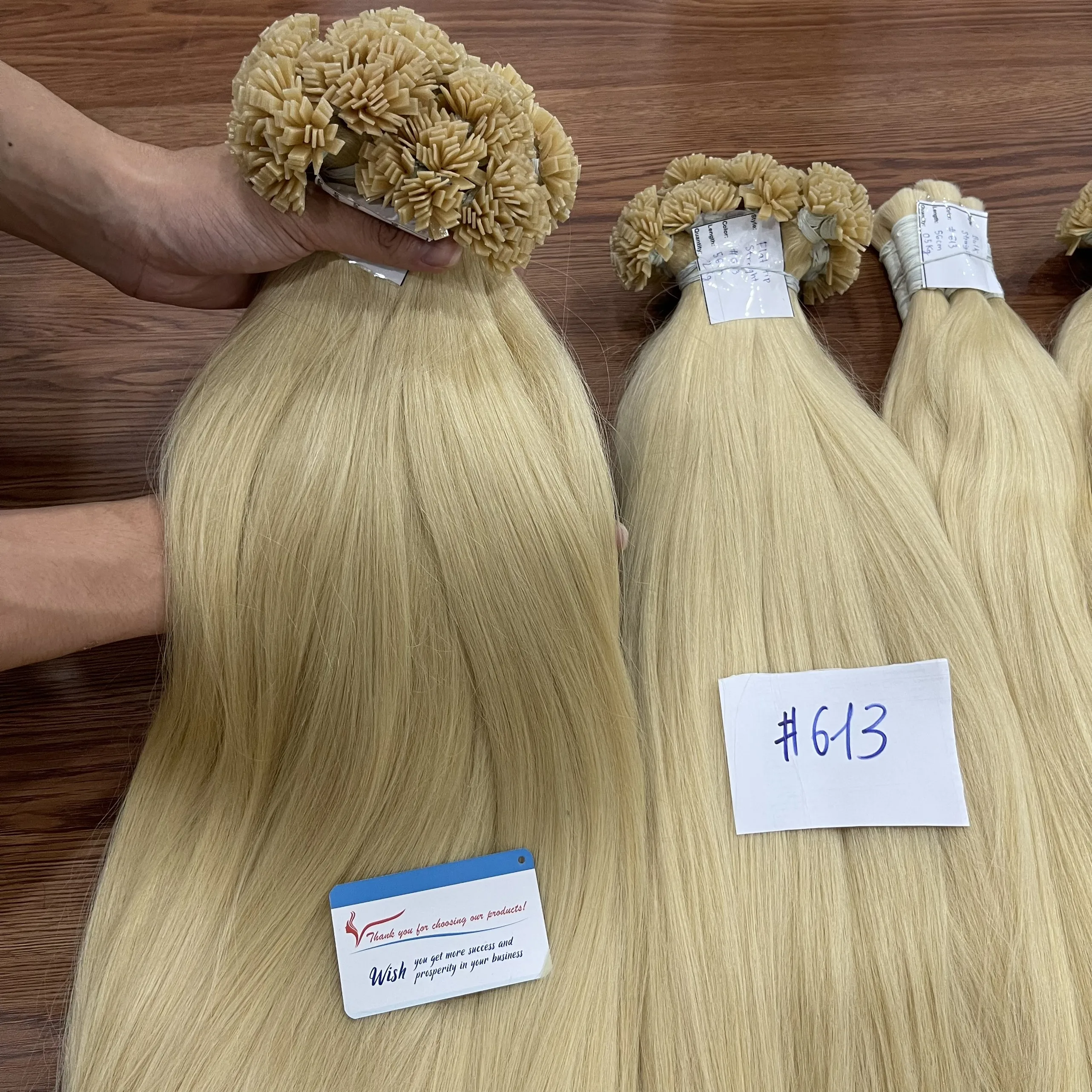 Hot Product 100% Raw Vietnamese Hair Extensions with Flat Tip Customizable Color High Quality Hair Available at Wholesale Price