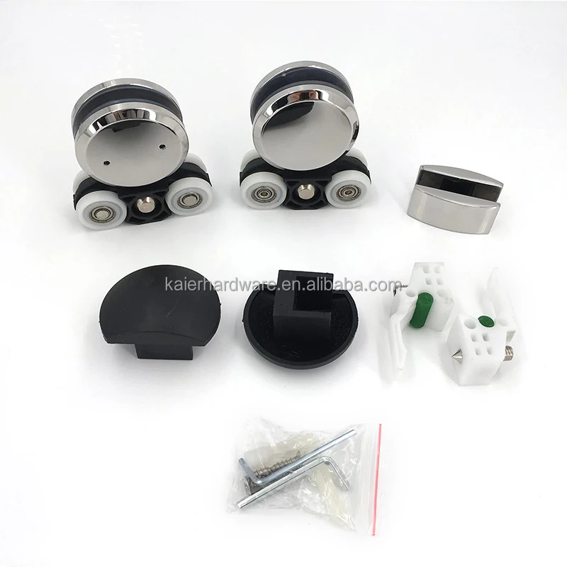 KECO Bathroom Sliding Glass Door Roller Set SS304 Balcony Sliding Glass Door System