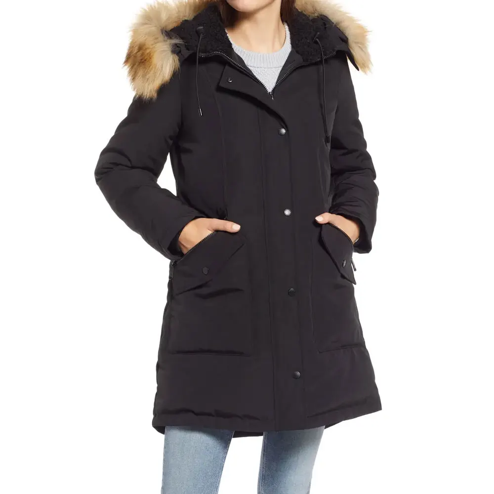 Горячая Распродажа теплое зимнее пальто с подкладкой женское многофункциональное длинное в однотонном цвете оптовая продажа высокое качество для женщин