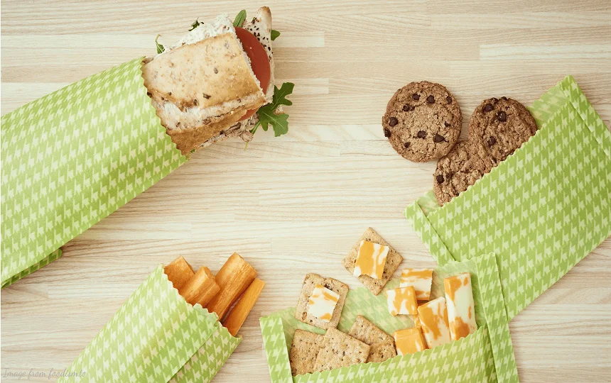 Wrap Bag custom Beeswax Wrap paper manufacturer beeswax wraps with natural beeswax scent that is light and pleasant ANGLE