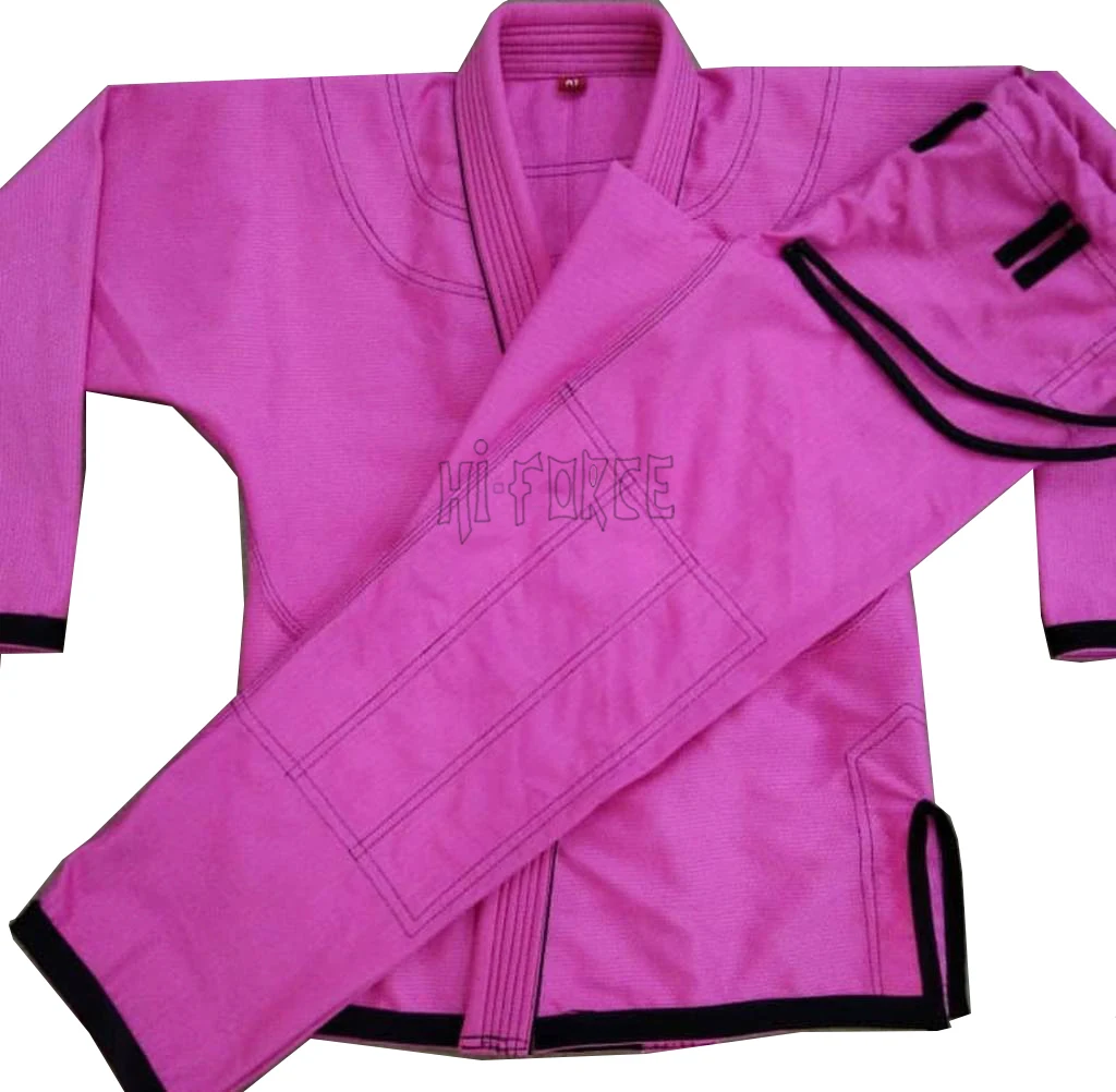 Custom made pearl weave white black blue pink Professional BJJ Gi MMA Grappling Kimono Jiu Jitsu Gi Brazilian Jiu Jitsu Uniform