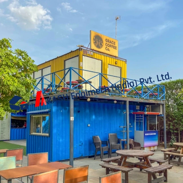 movable modular portable cabin restaurant container bar coffee shop