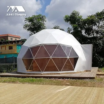 Hotel Resort and Garden Camping Tent with Bathroom Luxury Geodesic Glamping Dome  Tent