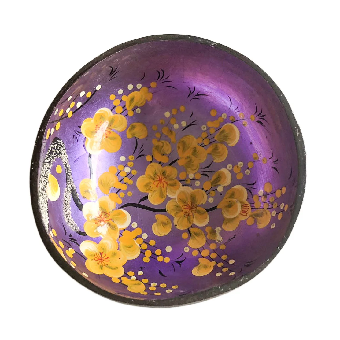 ODM eco-friendly high quality and cheap price made in Vietnam lacquer coconut bowl and trays coconut mother pearl  in Vietnam