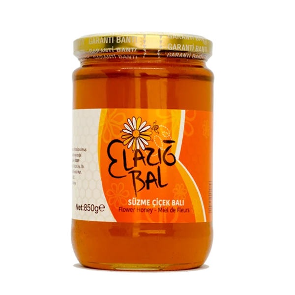 High Quality 100% Organic Turkish Flower Honey 850g Glass Jar Glucose-Free Private Label Wholesale from Elazig Turkey