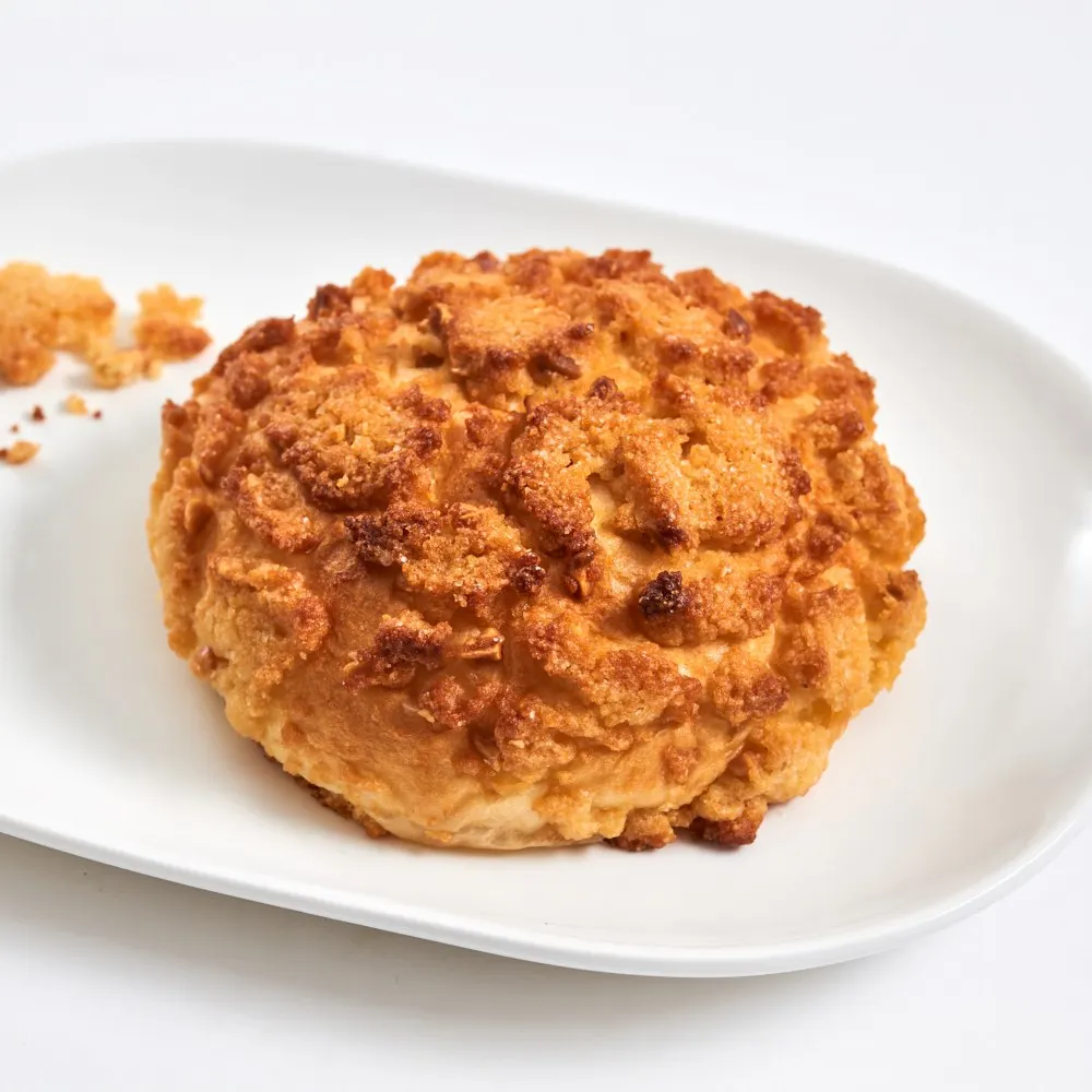 Soboro Bread - SPL RTP SPC frozen dough Ready to proof dough Korean dessert bakery bun South Korea K-food snack Korean crumble