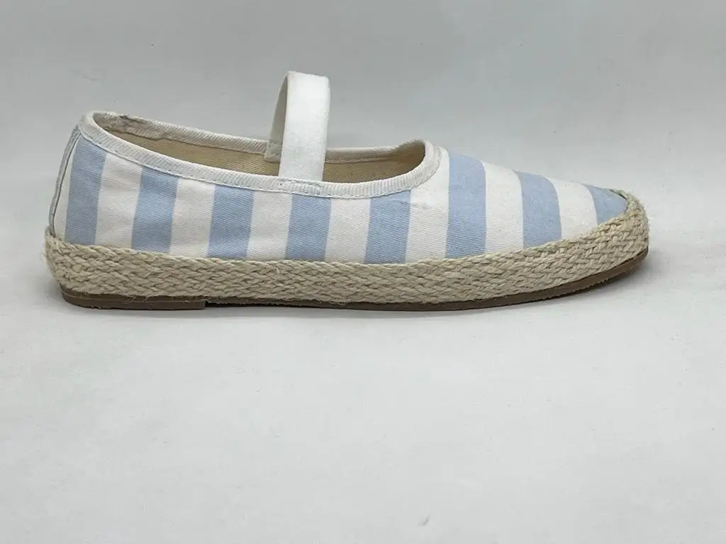 Wholesale selling unisex upper cotton canvas with elastic lining twill fabric custom design plain color comfortable  ESPADRILLE