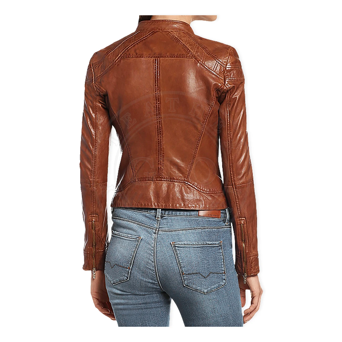 New Arrival Ladies Winter Fashion Leather Jackets Young Chic