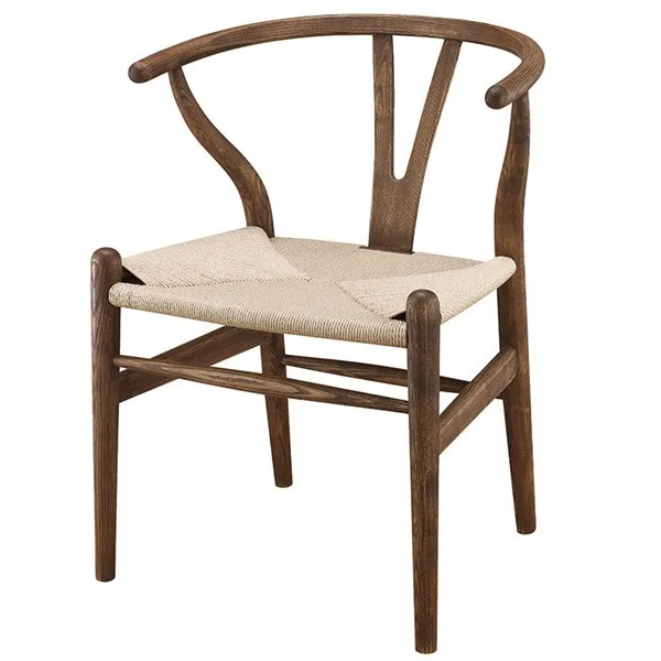Hans Wegner Y Chair Cafe Solid Wood Dining Room Furniture Luxury Dining Chair Dining Chair Classic Design