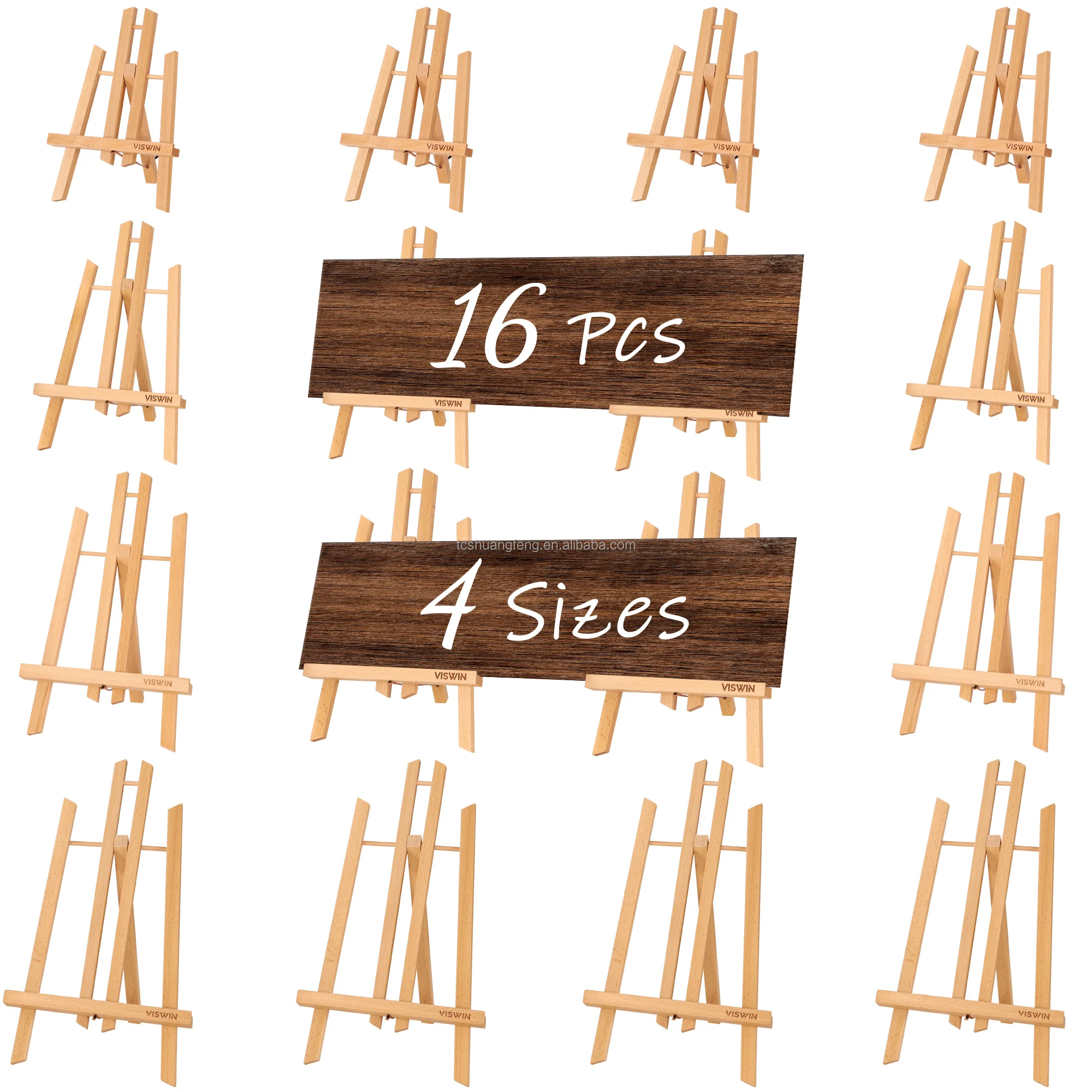 High Quality Desk Mini  Easel Stand Display Wood Triangle Easel for Sale