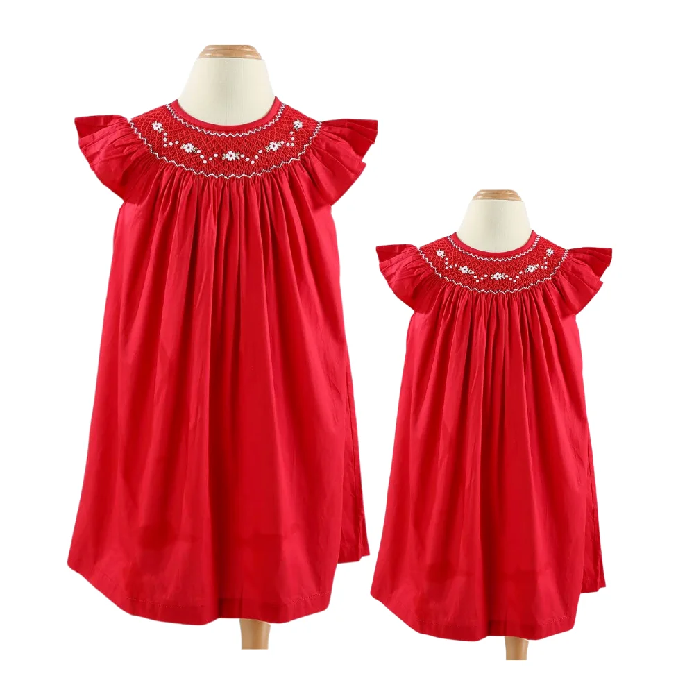 Christmas Party Girls Dresses Girl Prince Baby Dress Smocked Kids Hot Product Short Sleeve Casual New Sequins ODM OEM