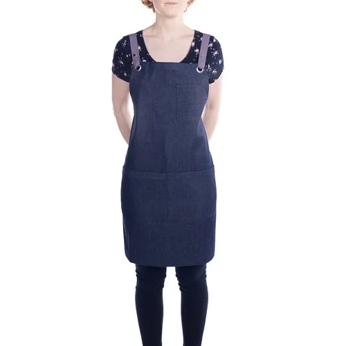 Galeton 8100 Shop Apron One Size Denim Custom Logo Delantales De Cocina Mandiles De Cocina Garden Canvas Chef Aprons