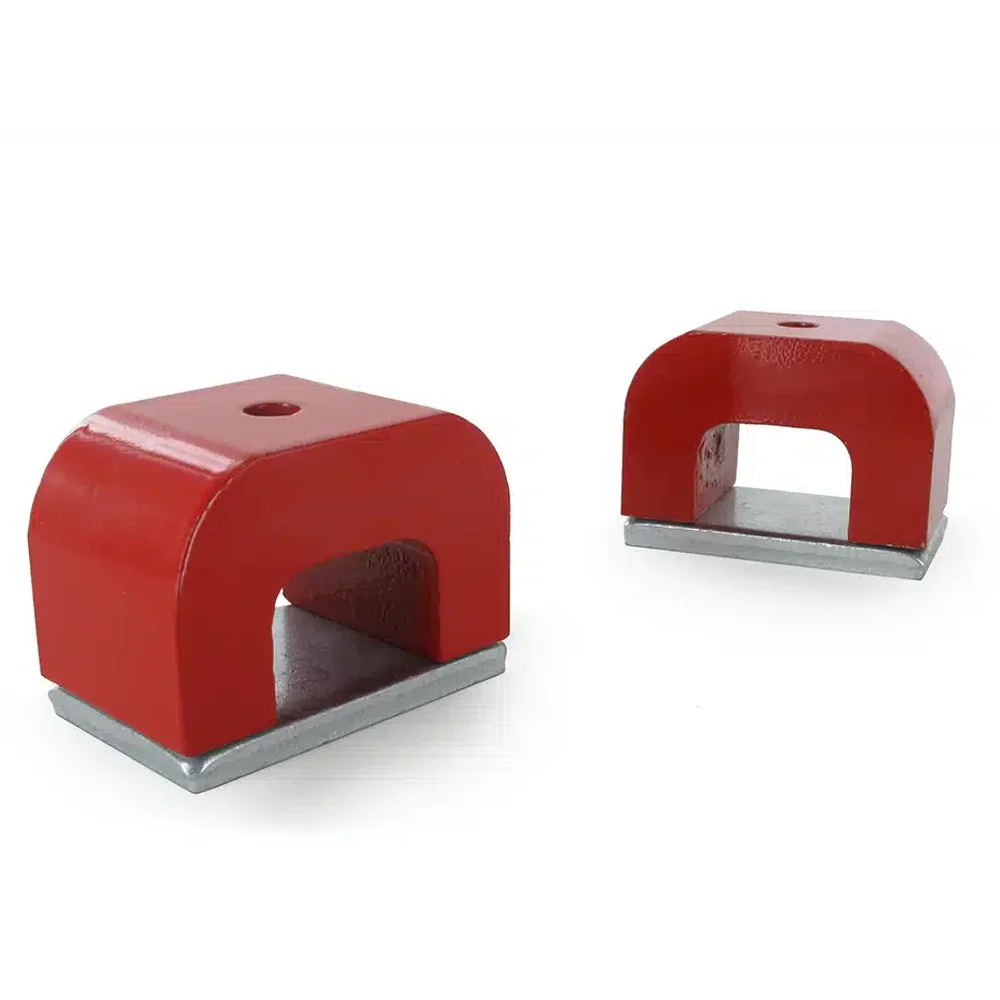 LARIX Powerful Small Horseshoe Alnico Magnet Tool Magnetic welding holder with Hole