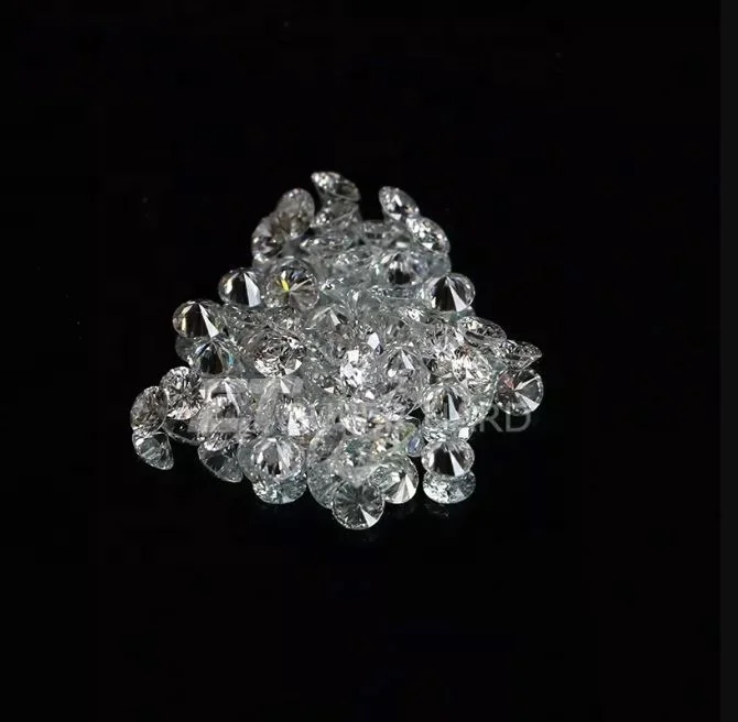 Lab Grown Loose Diamonds HTHP Polished 0.8 mm to 3 mm size round brilliant cut,vvs loose lab grown diamonds