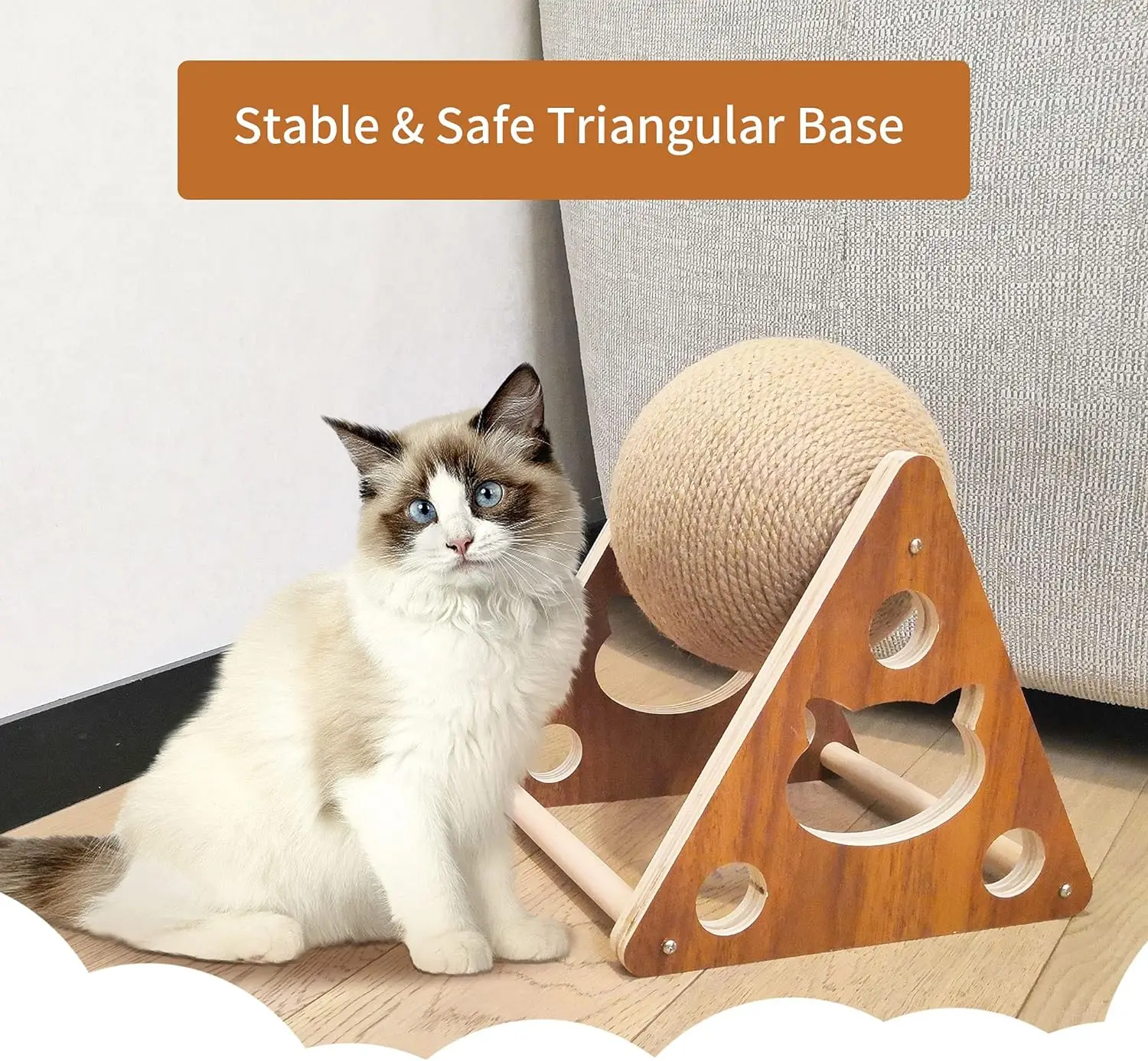 Wholesale best price wood scratcher toys for cats high quality and popular product handcrafted from Vietnam