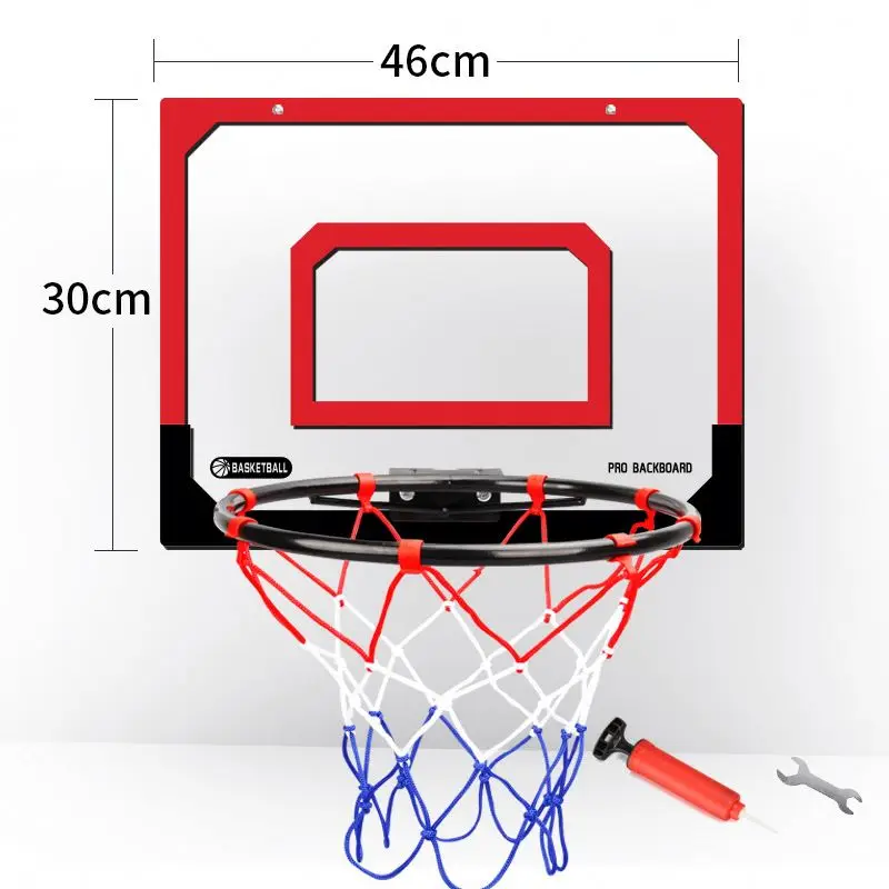 Factory 14cm 20cm kid basketball ball 40*30cm 46*30cm transparency pro portable mini wall mounted promo basketball hoop