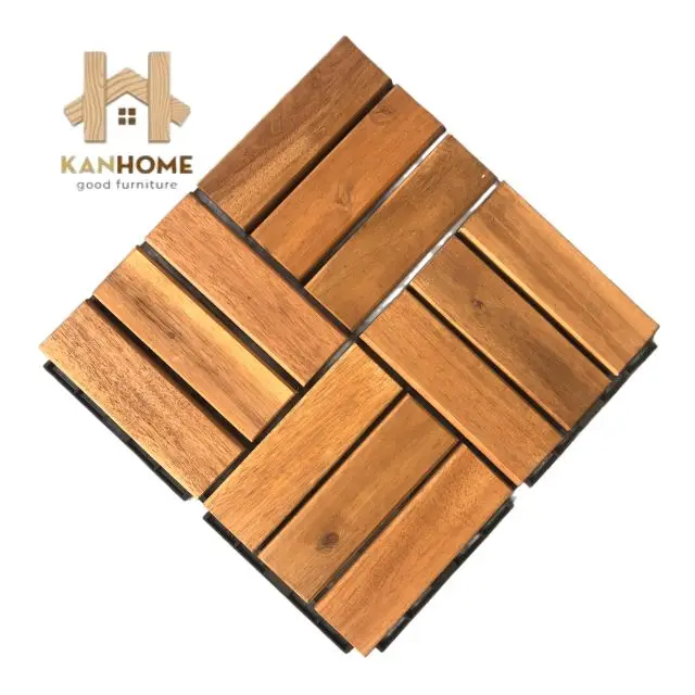 Деревянная напольная плитка Kanhome 19 мм