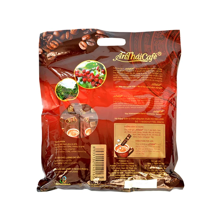 3in1 instant coffee robusta type Anthaicafe brand mix ready to dink convenient for office bring to travel cheap price robust