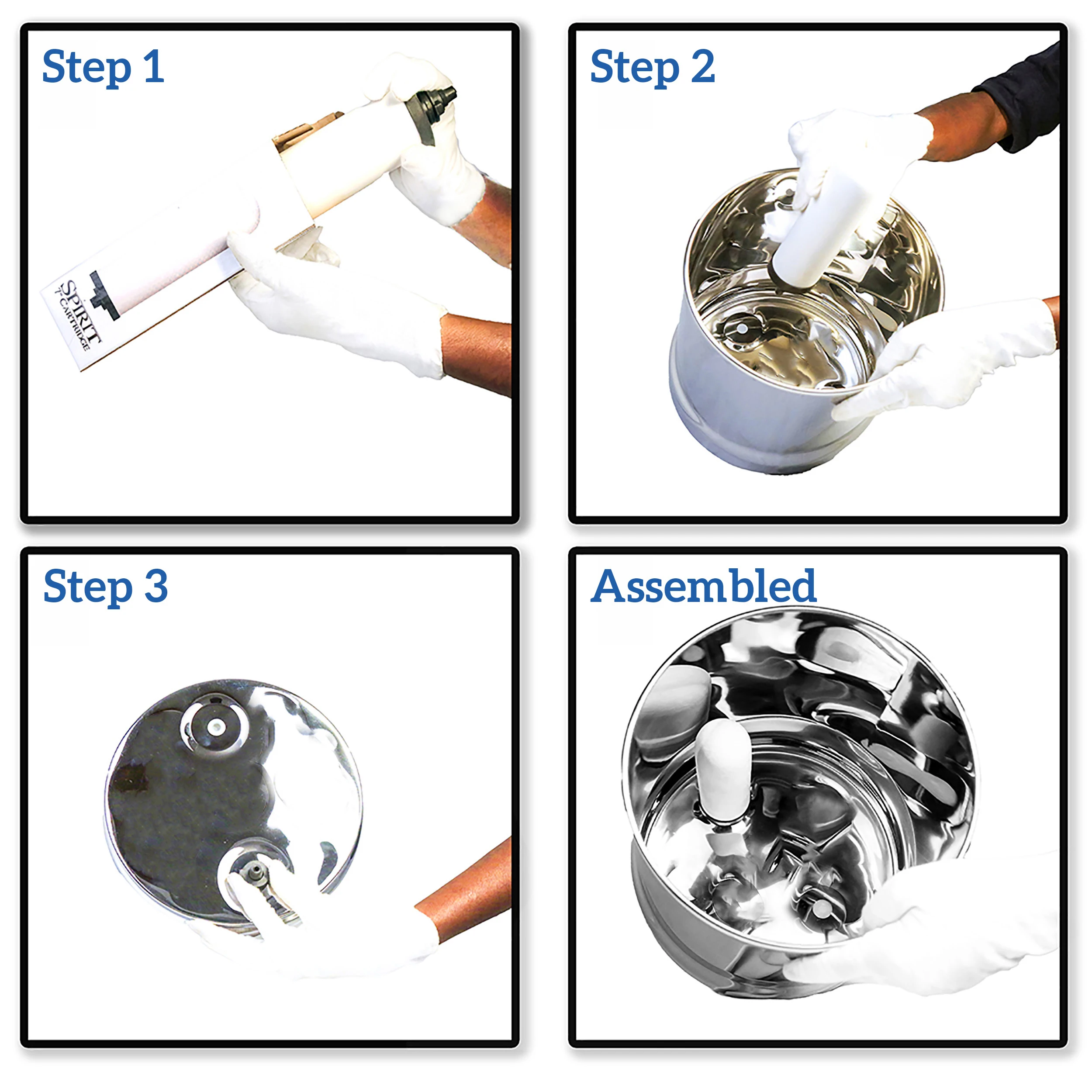 Premium Grade 304 Grade 6Litre Stainless Steel Gravity Water Filter with Ceramic Catridges For Home and Kitchen Use